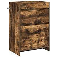 vidaXL Badrum Under Diskbänk Skåp Rökt ek 56 x 37,5 x 81 cm
