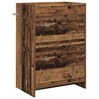 vidaXL Badrum Under Diskbänk Skåp Gammalt trä 56 x 37,5 x 81 cm