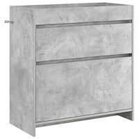 vidaXL Badrum Under Diskbänk Skåp Betonggrå 78,5 x 37,5 x 81 cm