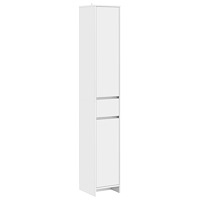 vidaXL Badrumsskåp Vit 30 x 33 x 190 cm Konstruerat trä