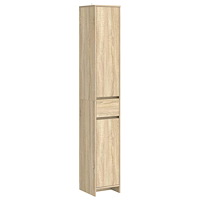 vidaXL Badrumsskåp Sonoma-ek 30 x 33 x 190 cm Konstruerat trä