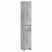 vidaXL Badrumsskåp Betonggrå 30 x 33 x 190 cm Konstruerat trä