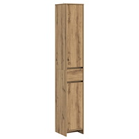 vidaXL Badrumsskåp Artisan-ek 30 x 33 x 190 cm Konstruerat trä