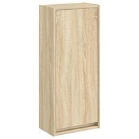 vidaXL Väggmonterad handfatsspegel Sonoma-ek 35 x 20 x 81 cm
