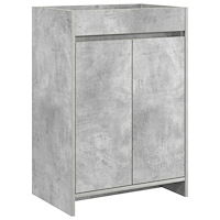 vidaXL Badrum Under Diskbänk Skåp Betonggrå 56 x 37,5 x 81 cm
