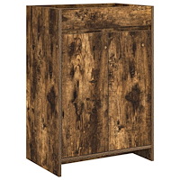 vidaXL Badrum Under Diskbänk Skåp Rökt ek 56 x 37,5 x 81 cm