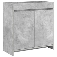 vidaXL Badrum Under Diskbänk Skåp Betonggrå 78,5 x 37,5 x 81 cm