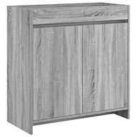 vidaXL Badrum Under Diskbänk Skåp Grå Sonoma 78,5 x 37,5 x 81 cm