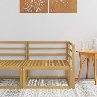vidaXL Utomhus Hörnsoffa Vit 83 x 83 x 73 cm