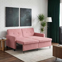 vidaXL Soffsäng Rosa Tyg