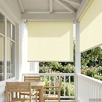 vidaXL Utomhus Rullgardin UV-skydd Gräddvit 60 x 140 cm