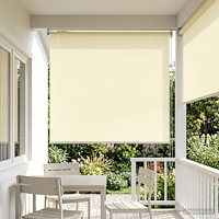 vidaXL Utomhus Rullgardin UV-skydd Gräddvit 100 x 230 cm