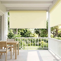 vidaXL Utomhus Rullgardin UV-skydd Gräddvit 180 x 230 cm