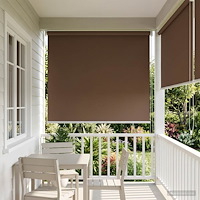 vidaXL Utomhus Rullgardin UV-skydd Taupe 100 x 140 cm