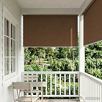 vidaXL Utomhus Rullgardin UV-skydd Taupe 120 x 140 cm