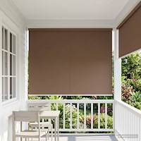 vidaXL Utomhus Rullgardin UV-skydd Taupe 180 x 140 cm