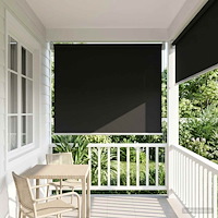 vidaXL Utomhus Rullgardin UV-skydd Antracit 100 x 140 cm
