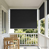 vidaXL Utomhus Rullgardin UV-skydd Antracit 140 x 140 cm