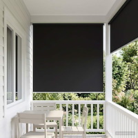vidaXL Utomhus Rullgardin UV-skydd Antracit 180 x 140 cm