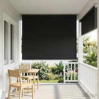 vidaXL Utomhus Rullgardin UV-skydd Antracit 120 x 230 cm