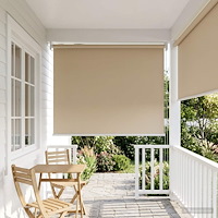 vidaXL Utomhus Rullgardin UV-skydd Beige 80 x 140 cm