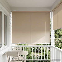 vidaXL Utomhus Rullgardin UV-skydd Beige 160 x 140 cm