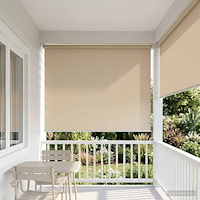 vidaXL Utomhus Rullgardin UV-skydd Beige 100 x 230 cm
