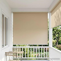 vidaXL Utomhus Rullgardin UV-skydd Beige 180 x 230 cm