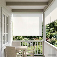 vidaXL Utomhus Rullgardin UV-skydd Vit 160 x 140 cm