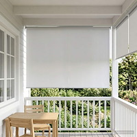 vidaXL Utomhus Rullgardin UV-skydd Vit 160 x 230 cm