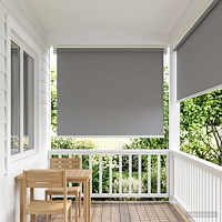 vidaXL Utomhus Rullgardin UV-skydd Ljusgrå 60 x 140 cm