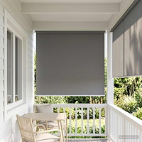 vidaXL Utomhus Rullgardin UV-skydd Ljusgrå 80 x 230 cm
