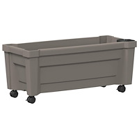 vidaXL Calypso planta med hjul Grå 79 x 35 x 33 cm PP
