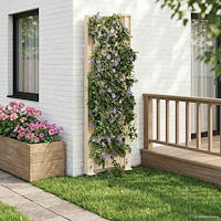 vidaXL Trellis med spik Vit 43 x 6 x 165 cm PP