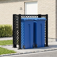 vidaXL Soptunna Spaljé Antracit 123 x 47 x 114 cm PP