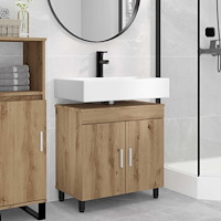 vidaXL Badrums vaskenhet Artisan-ek 60 x 35 x 60 cm Konstruerat trä