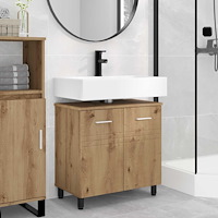 vidaXL Badrums vaskenhet Artisan-ek 60 x 35 x 60 cm Konstruerat trä
