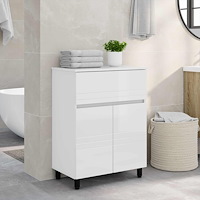 vidaXL Badrums vaskenhet Vit högglans 60 x 35 x 80 cm Konstruerat trä