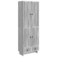vidaXL Skåpset 2 pcs Grå Sonoma 66 x 34,5 x 95 cm Konstruerat trä