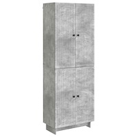 vidaXL Skåpset 2 pcs Betonggrå 66 x 34,5 x 90 cm Konstruerat trä