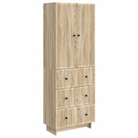 vidaXL Skåpset 2 pcs 66 x 34,5 x 90 cm Konstruerat trä
