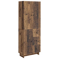 vidaXL Skåpset 2 pcs 66 x 34,5 x 90 cm Konstruerat trä