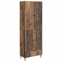 vidaXL Skåpset 2 pcs 66 x 34,5 x 95 cm Konstruerat trä
