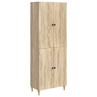 vidaXL Skåpset 2 pcs 66 x 34,5 x 90 cm Konstruerat trä