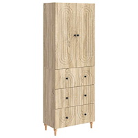 vidaXL Skåpset 2 pcs 66 x 34,5 x 90 cm Konstruerat trä
