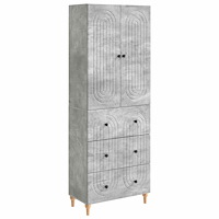 vidaXL Skåpset 2 pcs 66 x 34,5 x 90 cm Konstruerat trä