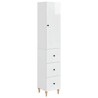 vidaXL Skåpset 2 pcs 33 x 34,5 x 90 cm Konstruerat trä