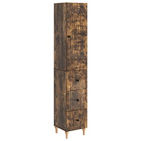 vidaXL Skåpset 2 pcs 33 x 34,5 x 90 cm Konstruerat trä