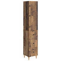 vidaXL Skåpset 2 pcs 33 x 34,5 x 90 cm Konstruerat trä