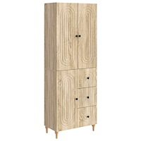 vidaXL Skåpset 2 pcs 66 x 34,5 x 90 cm Konstruerat trä